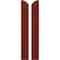 Ekena Millwork Americraft 2-Board (2 Batten) Wood Joined Board-n-Batten Shutters w/Ellipt Top, ARW101BE207X65MRH, PR ARW101BE207X65MRH - alternate 1